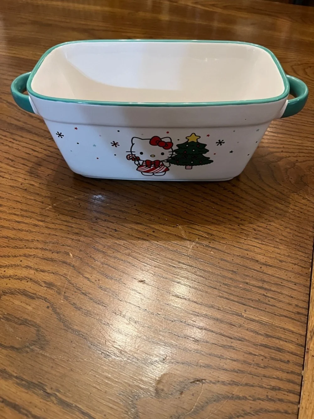 Hello Kitty Christmas‎ Ceramic Loaf Pan, new
